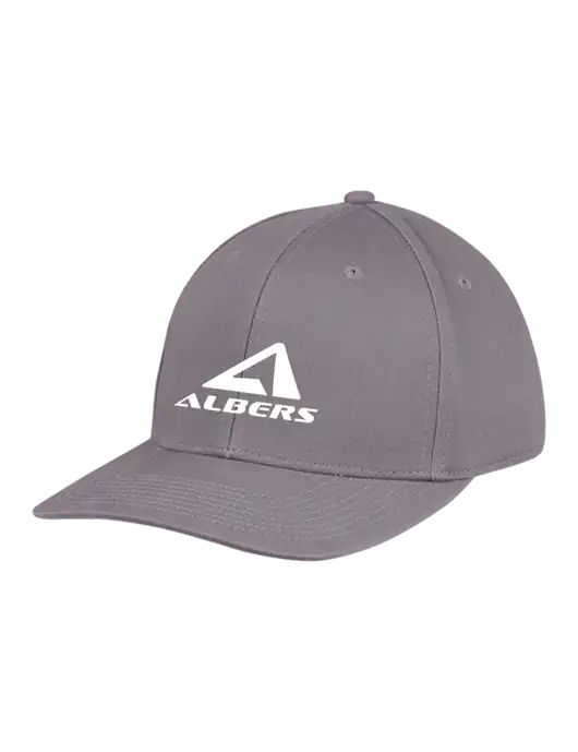 Premium Modern Structured Twill Charcoal Snapback Cap w/Albers Aerospace Logo