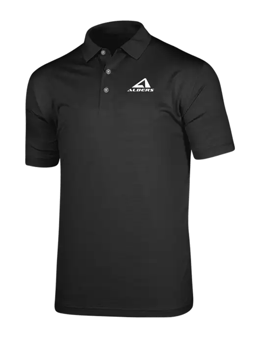 Callaway Vibrant Black Ventilated Polo w/Albers Aerospace Logo