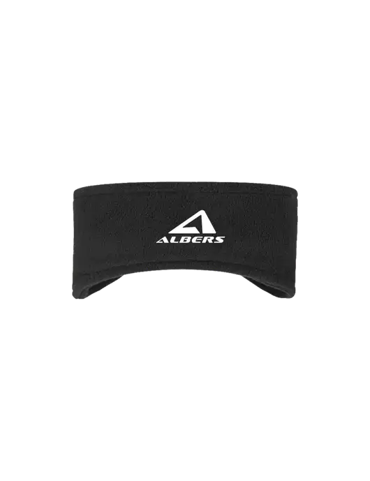 Black Stretch Fleece Headband w/Albers Aerospace Logo