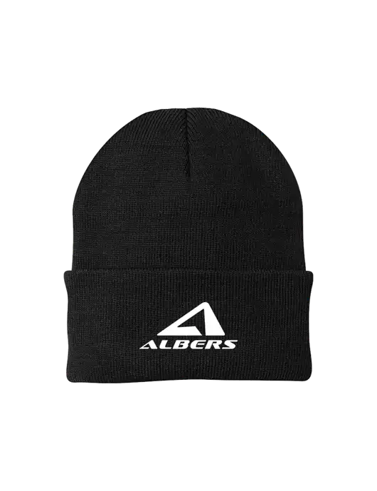Black Knit Cap w/Albers Aerospace Logo