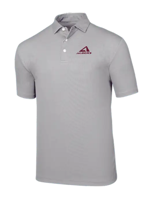 Callaway Birdseye Light Grey Polo w/Albers Aerospace Logo