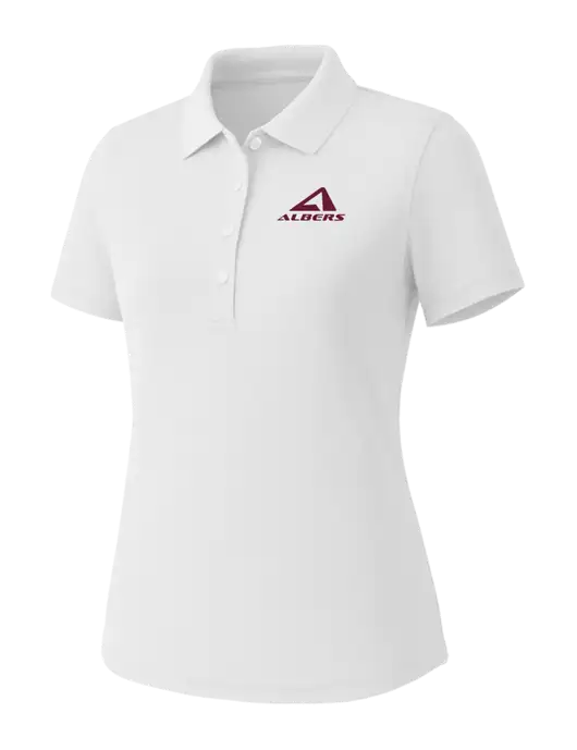 Callaway Womens Core Bright White Performance Polo w/Albers Aerospace Logo
