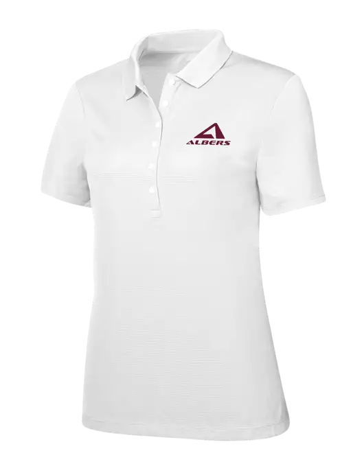 Callaway Womens Ottoman Bright White Polo w/Albers Aerospace Logo