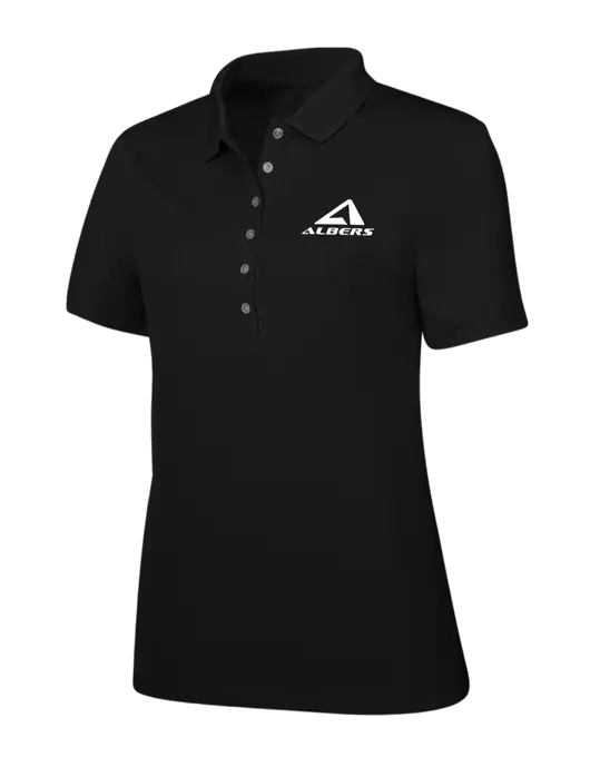 Callaway Womens Ottoman Black Polo w/Albers Aerospace Logo
