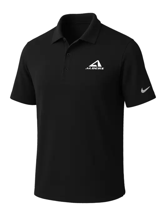 NIKE Black Dri-Fit Micro Pique Polo w/Albers Aerospace Logo