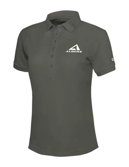OGIO Womens Medium Grey Jewel Polo w/Albers Aerospace Logo