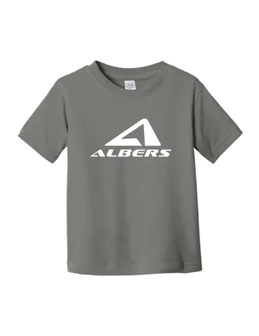 Rabbit Skins Charcoal Toddler Fine Jersey Tee w/Albers Aerospace Logo