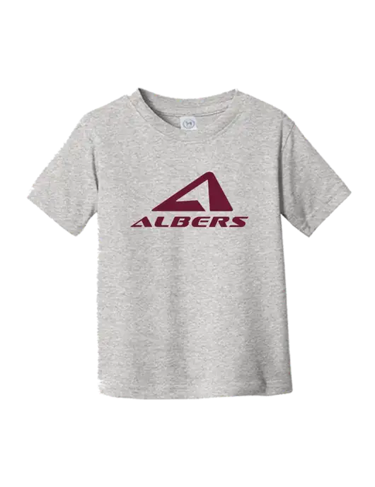 Rabbit Skins Light Grey Heather Toddler Fine Jersey Tee w/Albers Aerospace Logo