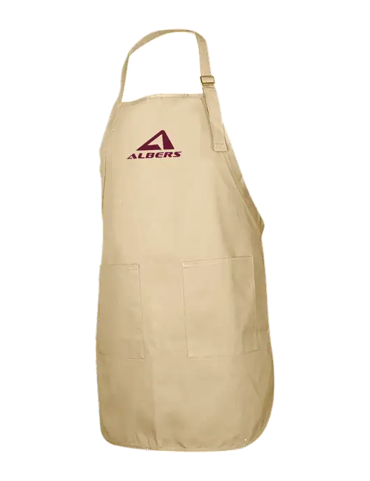 Full-Length Stone Apron With Pockets w/Albers Aerospace Logo
