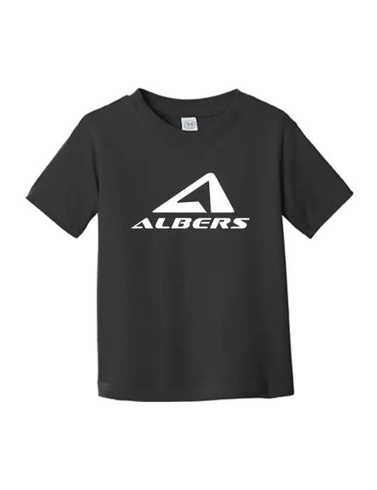 Rabbit Skins Black Toddler Fine Jersey Tee w/Albers Aerospace Logo