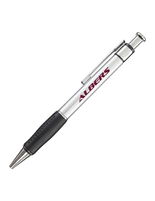 Malta Silver Pen - Black Ink w/Albers Aerospace Logo