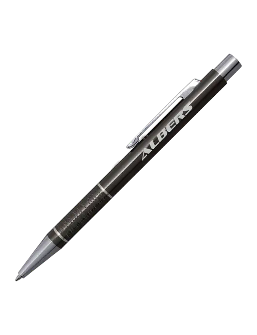 St George Gunmetal Pen - Blue Ink w/Albers Aerospace Logo