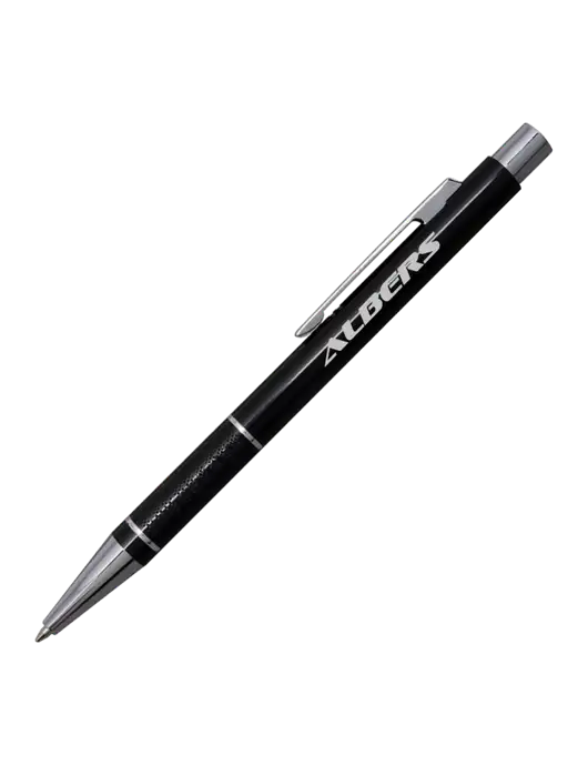 St George Black Pen - Blue Ink w/Albers Aerospace Logo