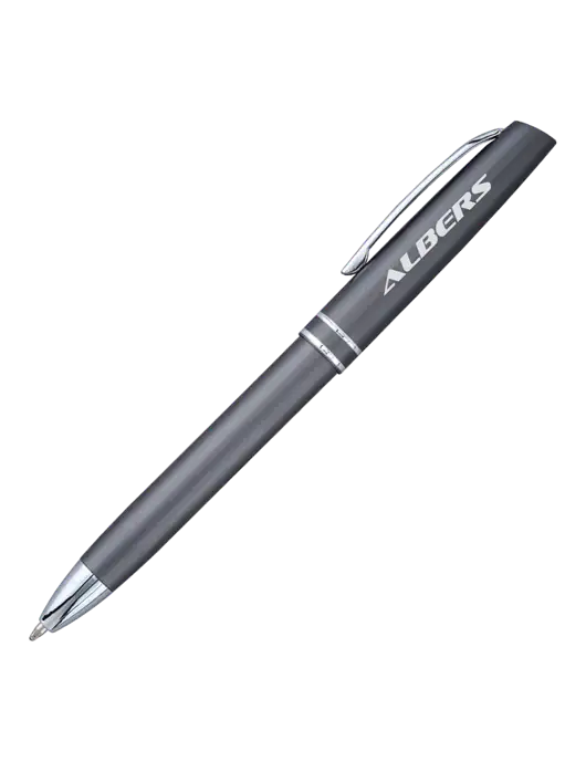 Gunmetal Anguilla Black Ink Pen w/Albers Aerospace Logo