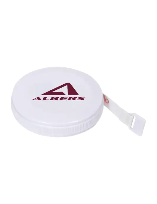 White Round Tape Measure w/Albers Aerospace Logo