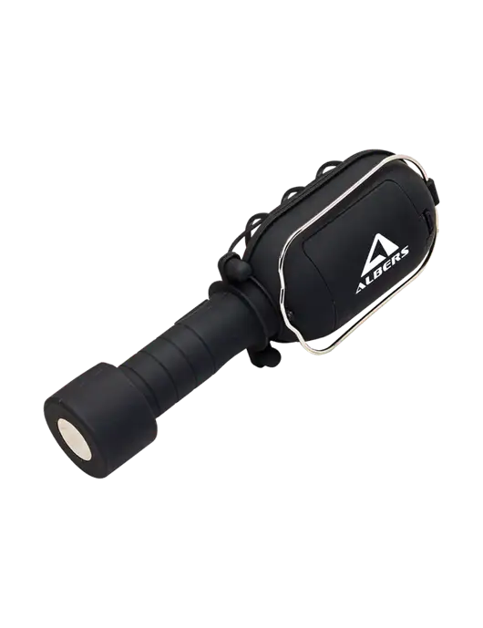 Black Magnum Worklight w/Albers Aerospace Logo