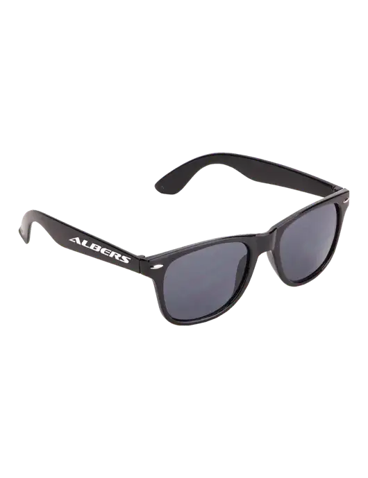 Daytona Black Sunglasses w/Albers Aerospace Logo