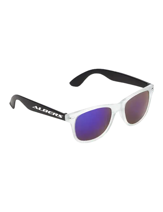 Key West Black Mirrored Sunglasses w/Albers Aerospace Logo