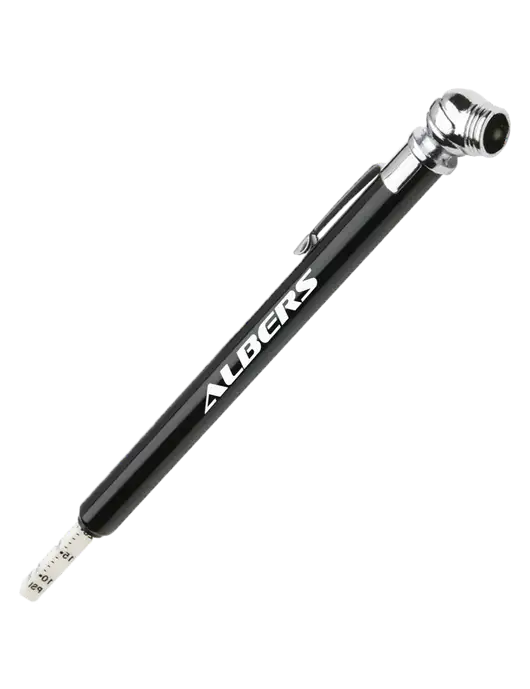 Quick View Black Tire Gauge w/Albers Aerospace Logo