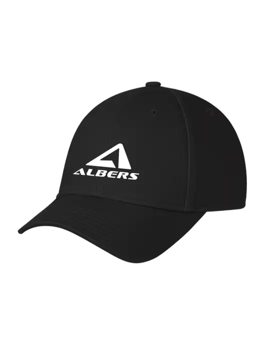 Black Structured Cap Hook & Loop w/Albers Aerospace Logo