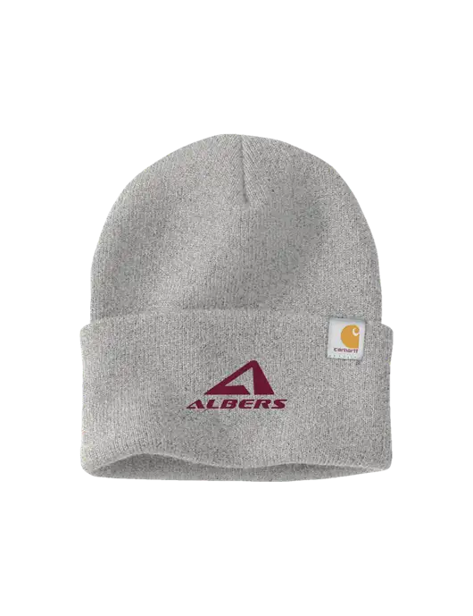 Carhartt Light Grey Heather Watch Cap 2.0 w/Albers Aerospace Logo