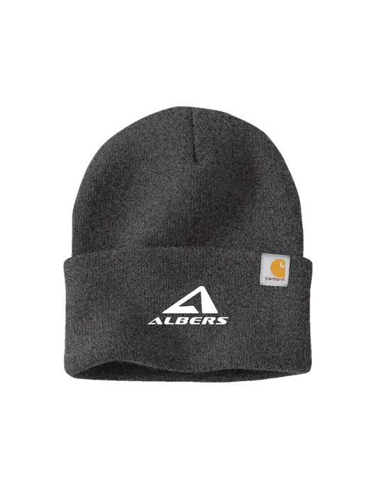 Carhartt Dark Grey Watch Cap 2.0 w/Albers Aerospace Logo