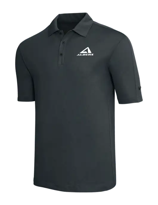 Nike Dark Grey Tech Sport Dri-FIT Polo w/Albers Aerospace Logo