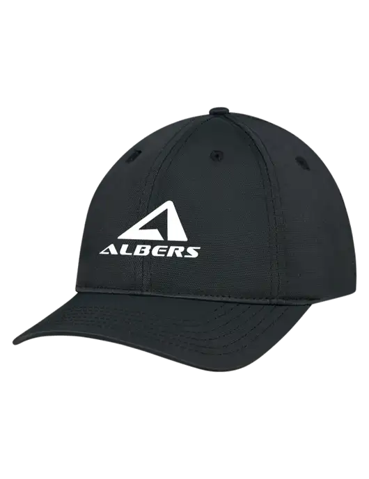 Black Nylon Twill Performance Cap w/Albers Aerospace Logo
