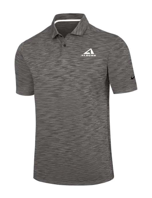 Nike Dark Grey Dri-FIT Vapor Space Dyed Polo w/Albers Aerospace Logo