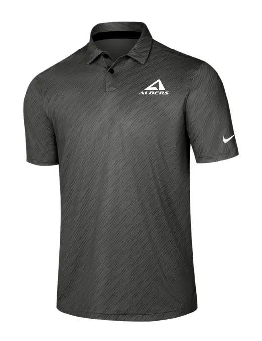 Nike Dark Grey Vapor Dash Polo w/Albers Aerospace Logo