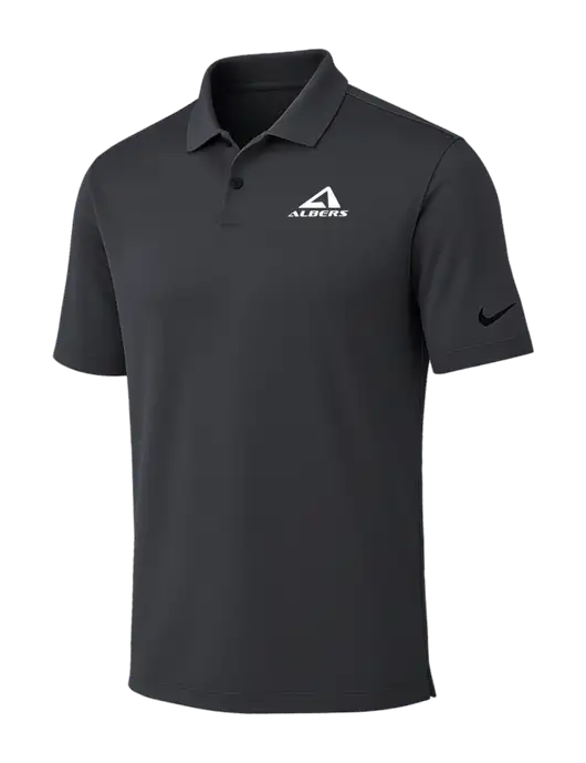 Nike Dark Grey Dri-FIT Vapor Polo w/Albers Aerospace Logo
