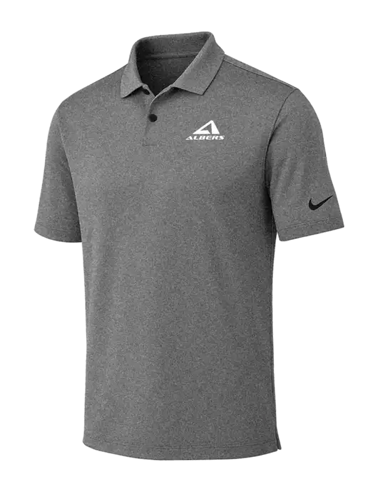 Nike Dark Grey Heather Dri-FIT Vapor Polo w/Albers Aerospace Logo