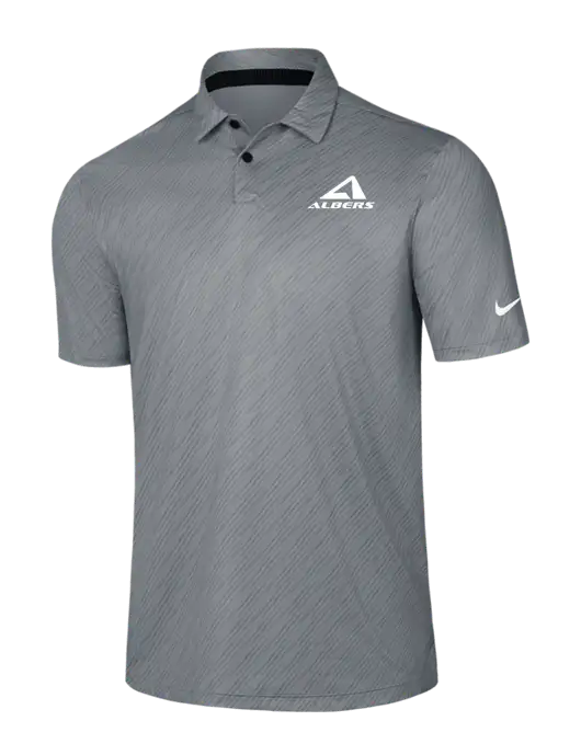 Nike Medium Grey Vapor Dash Polo w/Albers Aerospace Logo