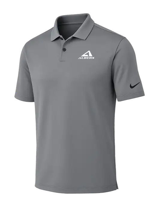 Nike Medium Grey Dri-FIT Vapor Polo w/Albers Aerospace Logo