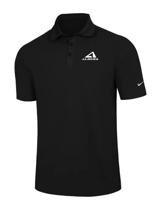 Nike Black Dri-FIT Classic Polo w/Albers Aerospace Logo