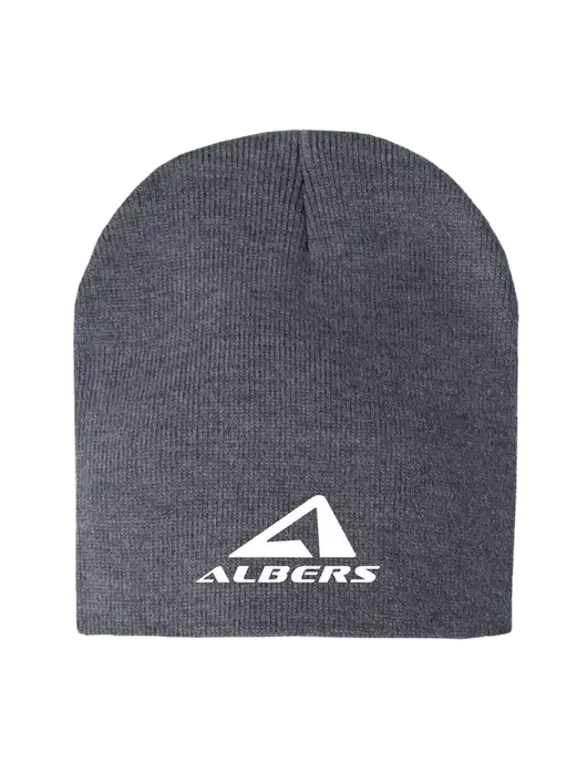 Dark Grey Heather Element Knit Beanie w/Albers Aerospace Logo