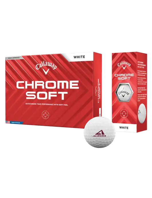 Callaway Chrome Soft Golf Balls 12/pk w/Albers Aerospace Logo