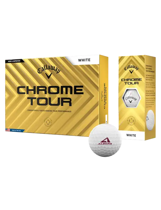 Callaway Chrome Tour Golf Balls 12/pkg w/Albers Aerospace Logo
