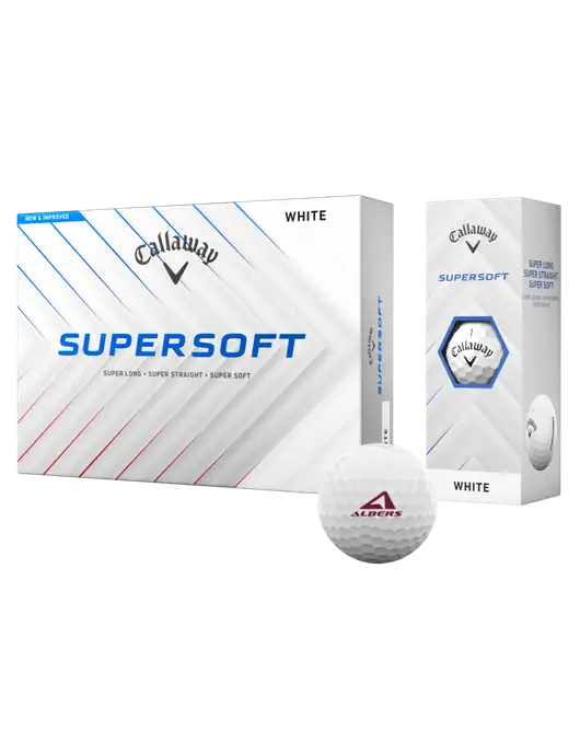 Callaway Supersoft Golf Balls 12/pk w/Albers Aerospace Logo